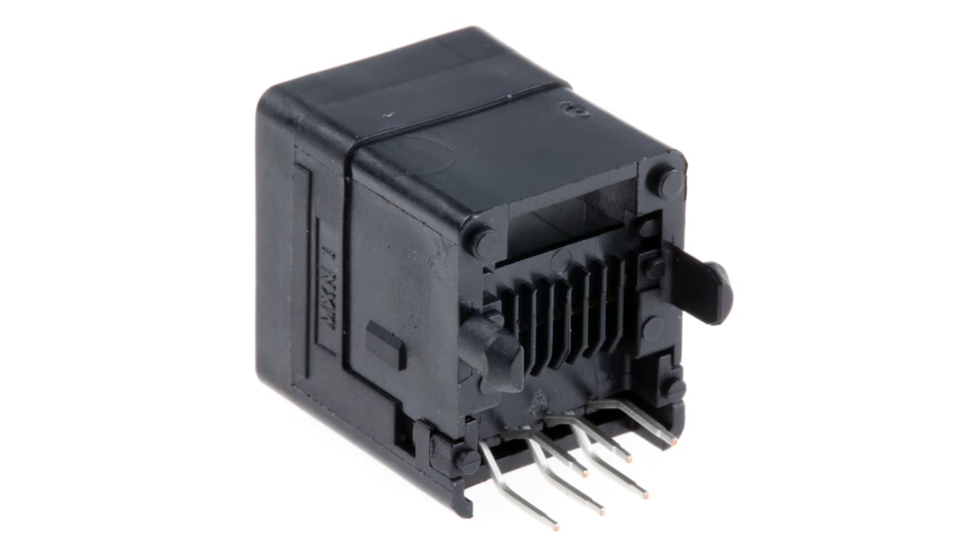 Connettore RJ11 Femmina Molex, 6P6C vie, Montaggio con foro passante