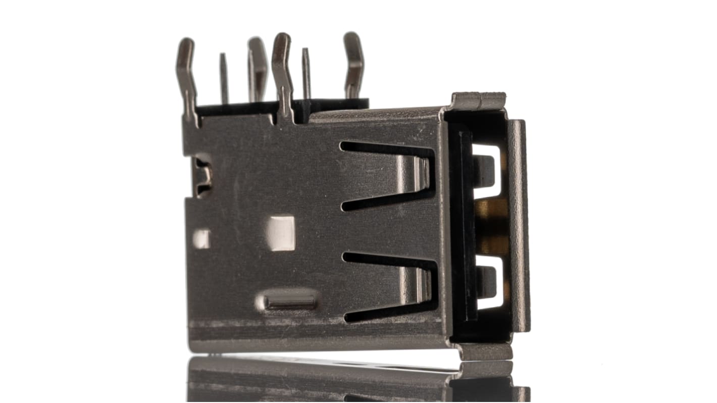 Connecteur USB 2.0 A Femelle Molex ports, Traversant, Angle droit, série 48204