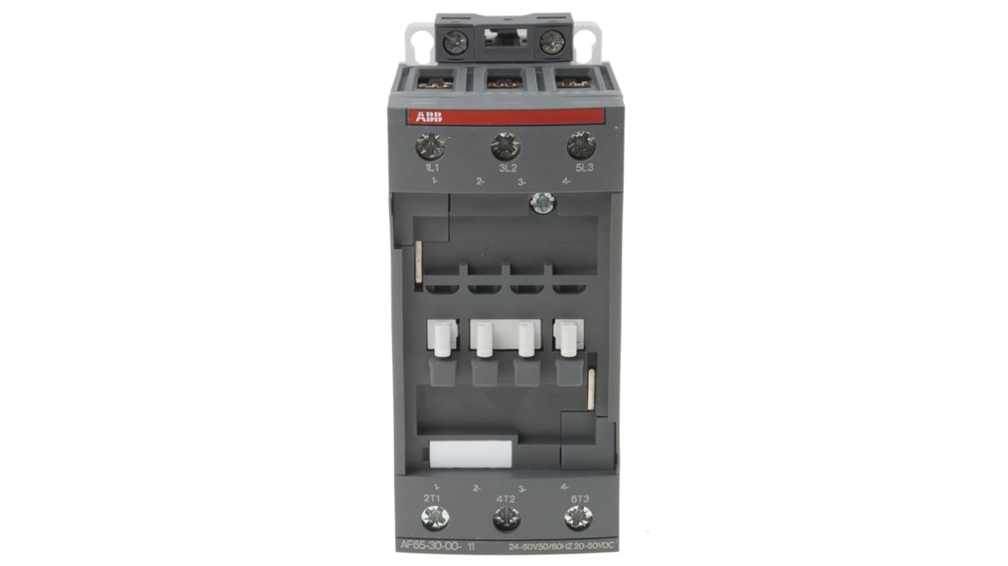 ABB AF65-30-00-11 AF Contactor, 24 V ac/dc Coil, 3-Pole, 105 A, 30 kW, 3NO, 690 V ac