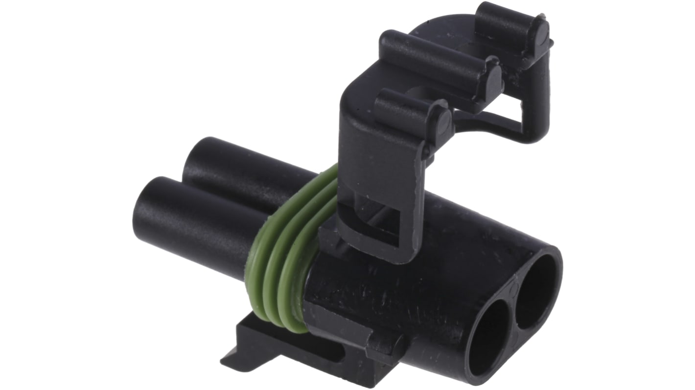 Delphi, Weather-Pack Automotive Connector Socket 2 Way, Crimp Termination