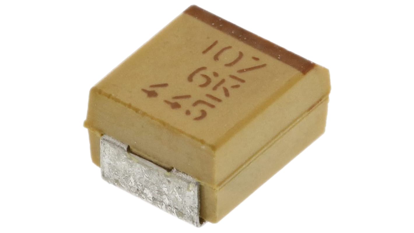 KEMET 100μF MnO2 Tantalum Capacitor 6.3V dc, T491 Series