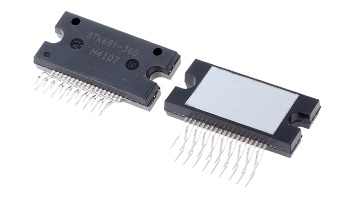 onsemi Motor Driver IC STK681-360-E, 3A, 0 → 20kHz, 3.1W, SIP, 19-Pin, DC Bürstenmotor, Vollbrücke