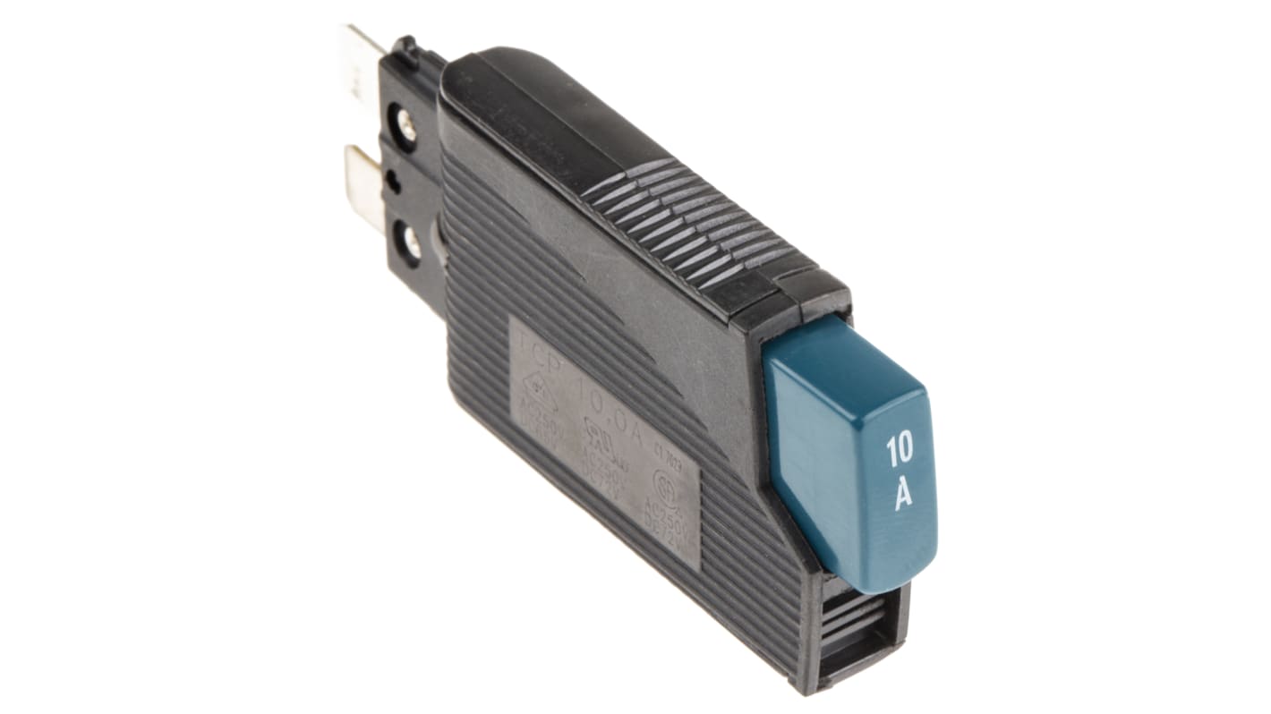 Phoenix Contact Thermal Circuit Breaker - TCP 10A Single Pole 65 V dc, 250V ac Voltage Rating, 10A Current Rating