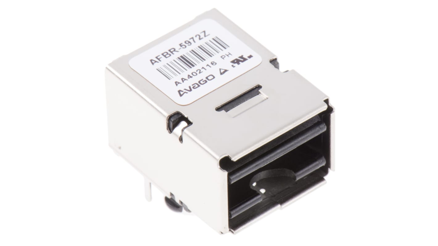 Transceptor de fibra óptica Broadcom, λ 650nm, vel. datos 100Mbit/s, mont. SMD de 8 pines