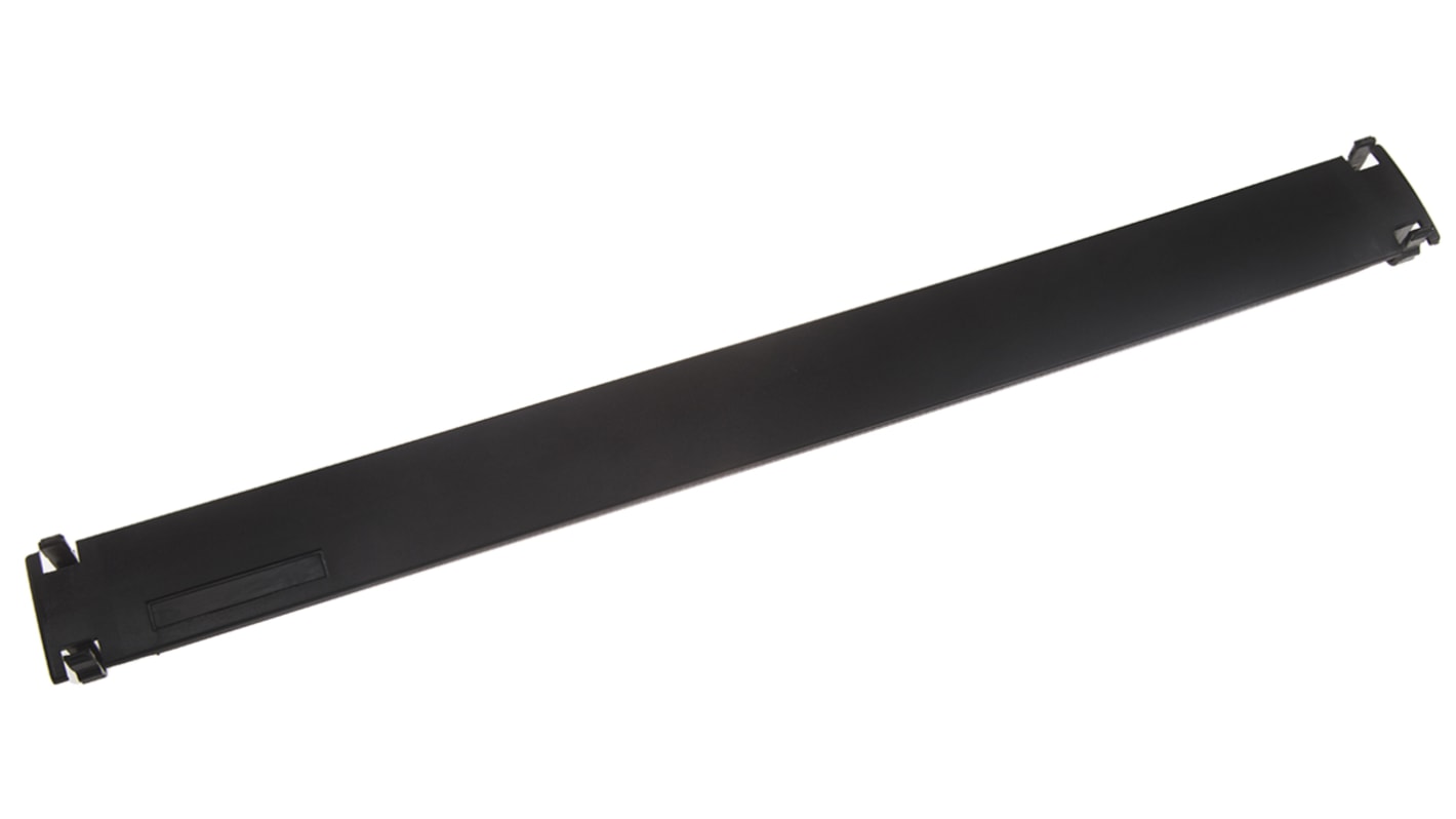 Panneau d'obturation 1U RS PRO, 483 x 6mm, Noir