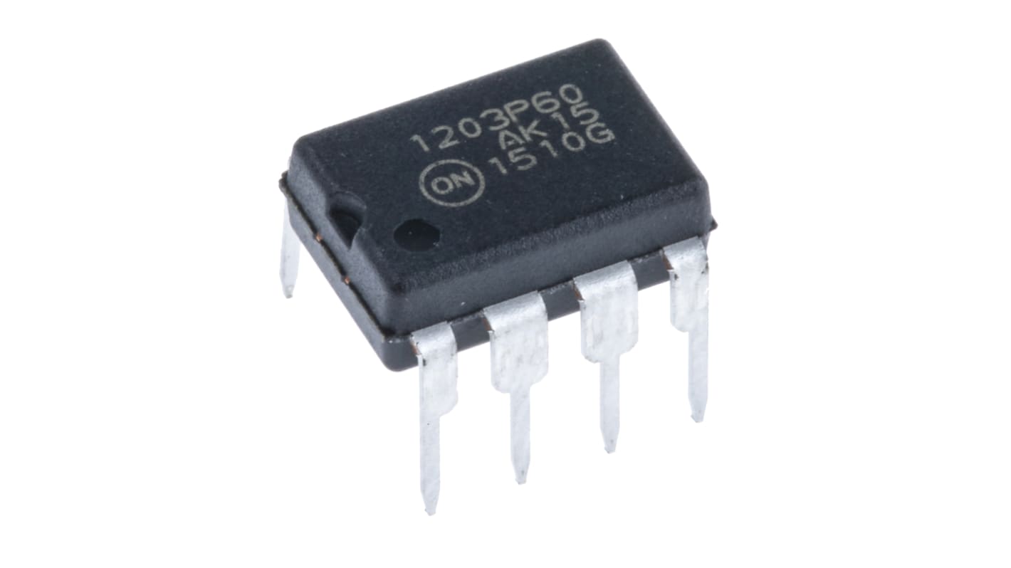 onsemi NCP1203P60G, PWM Controller, 16 V, 60 kHz 8-Pin, PDIP