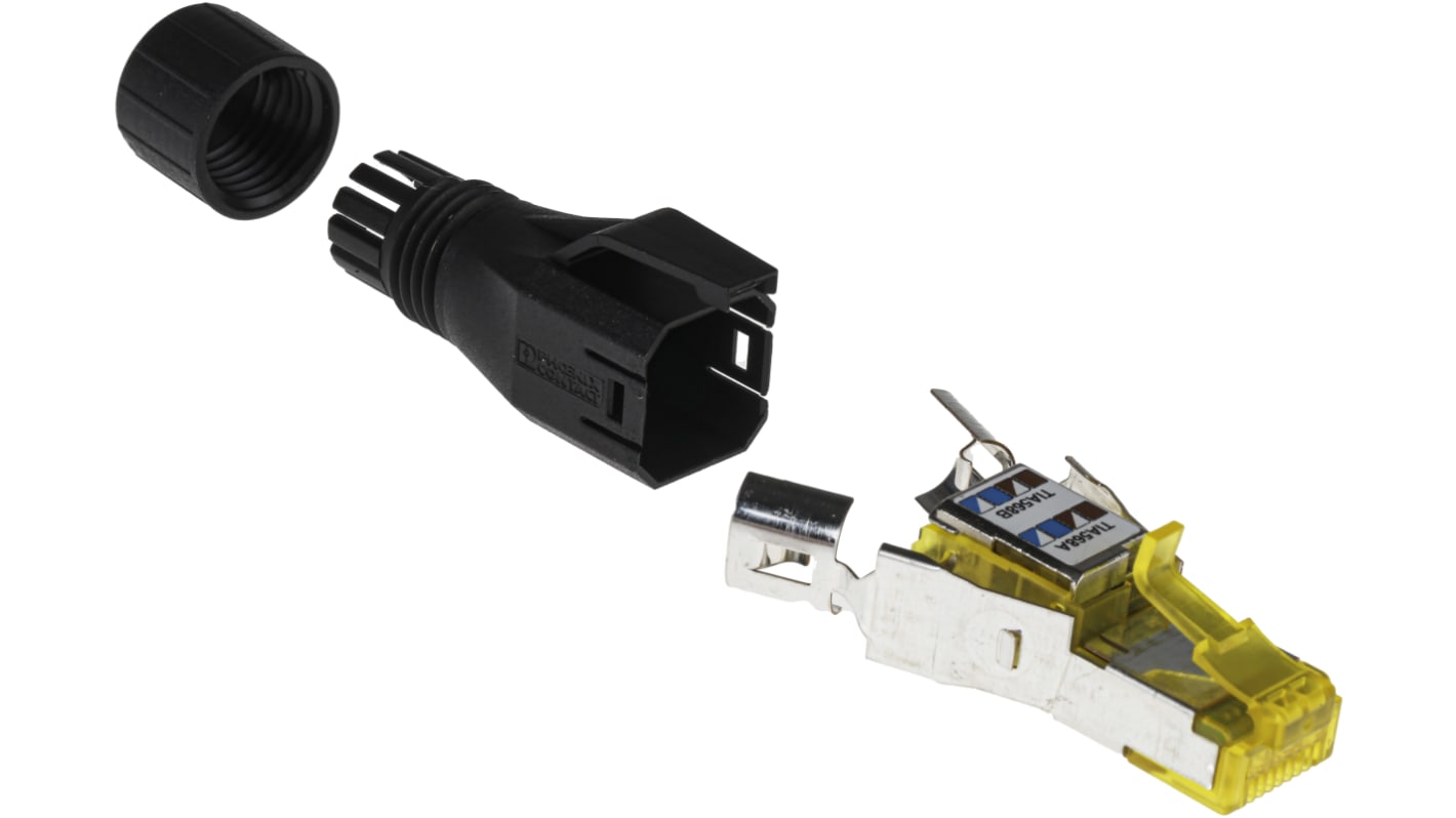 Connettore RJ45 Maschio Phoenix Contact Cat6a, 8P8C vie, Montaggio su cavo