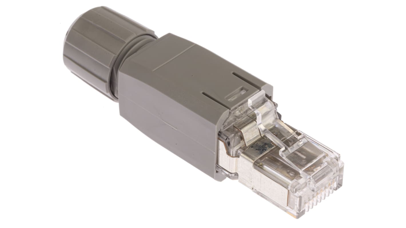 Phoenix Contact RJ45 csatlakozó (RJ45) 4 utas Cat5, Egyenes, Férfi, VS-PN sorozat VS-PN-RJ45-5-Q/IP20