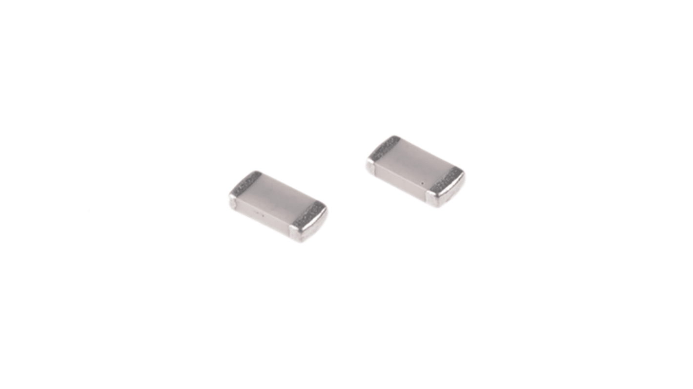 Vícevrstvý keramický kondenzátor MLCC, řada: C 27pF ±5% C0G dielektrický , SMD 50V dc, 1206 (3216M) KEMET, 3.2 x 1.6 x