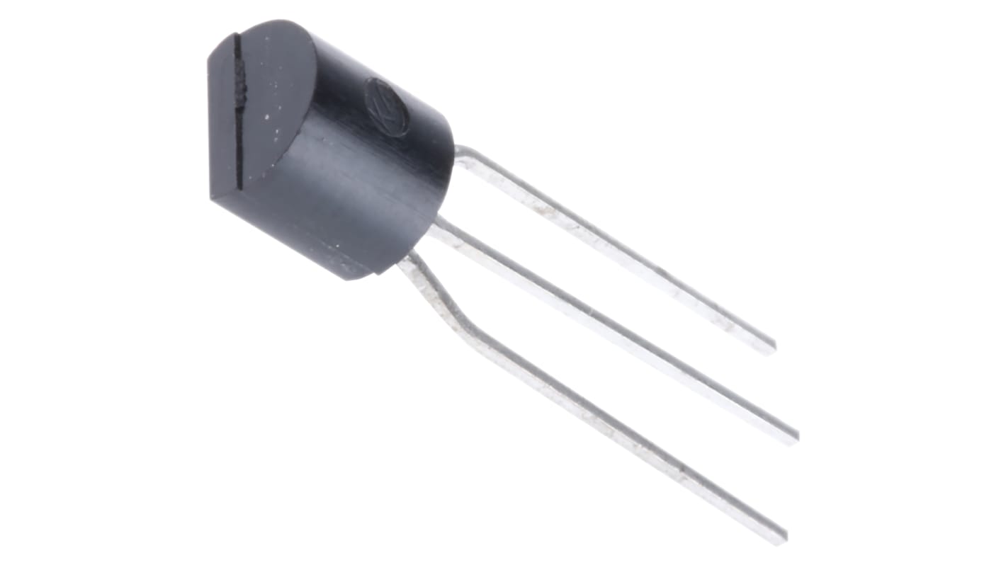 onsemi BC557A-ML PNP Transistor, -100 mA, -45 V, 3-Pin TO-92