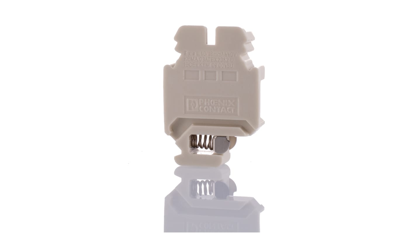 Phoenix Contact SSK 116 KER-EX Series White Feed Through Terminal Block, 0.5 → 16mm², Single-Level, Screw