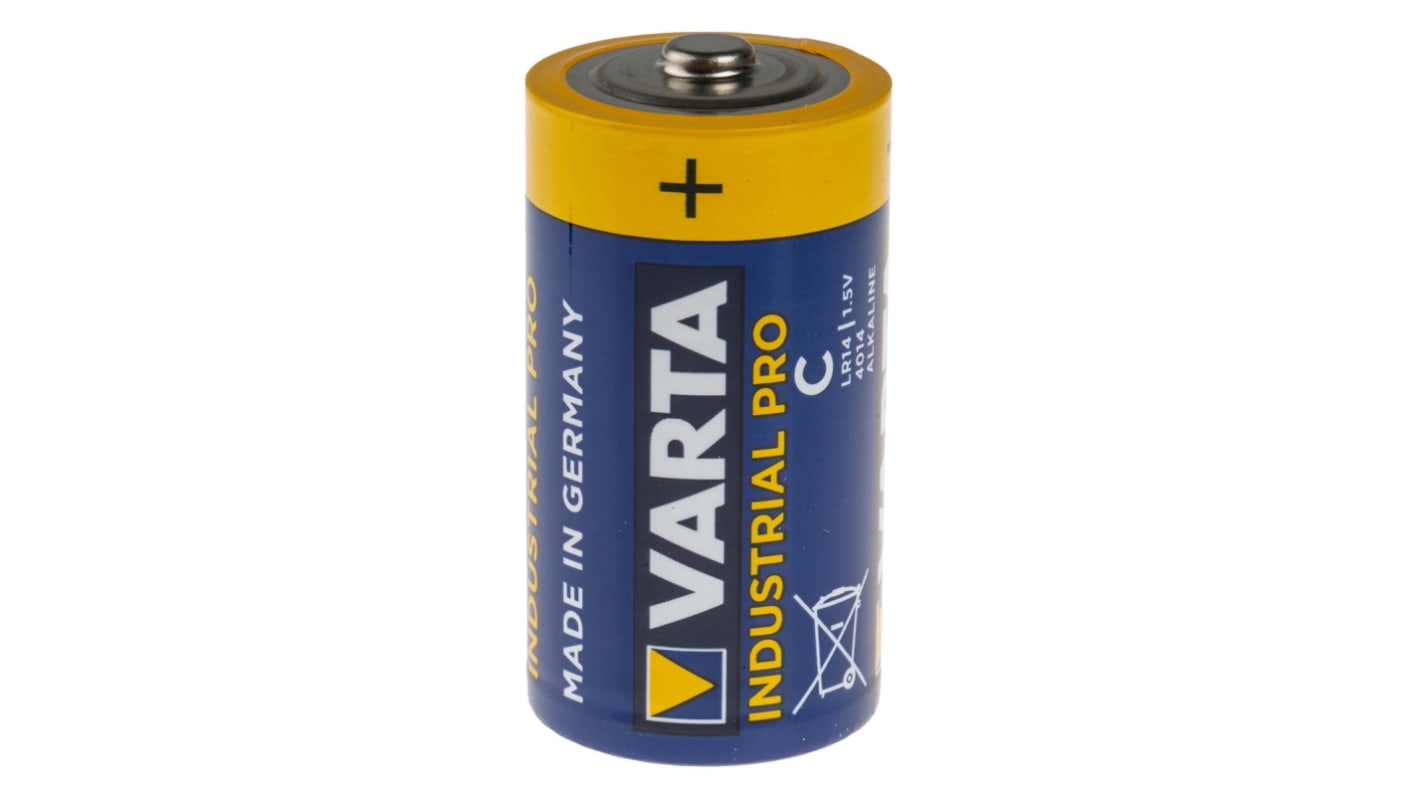 Pilas C alcalina, Varta Industrial, 1.5V, terminación