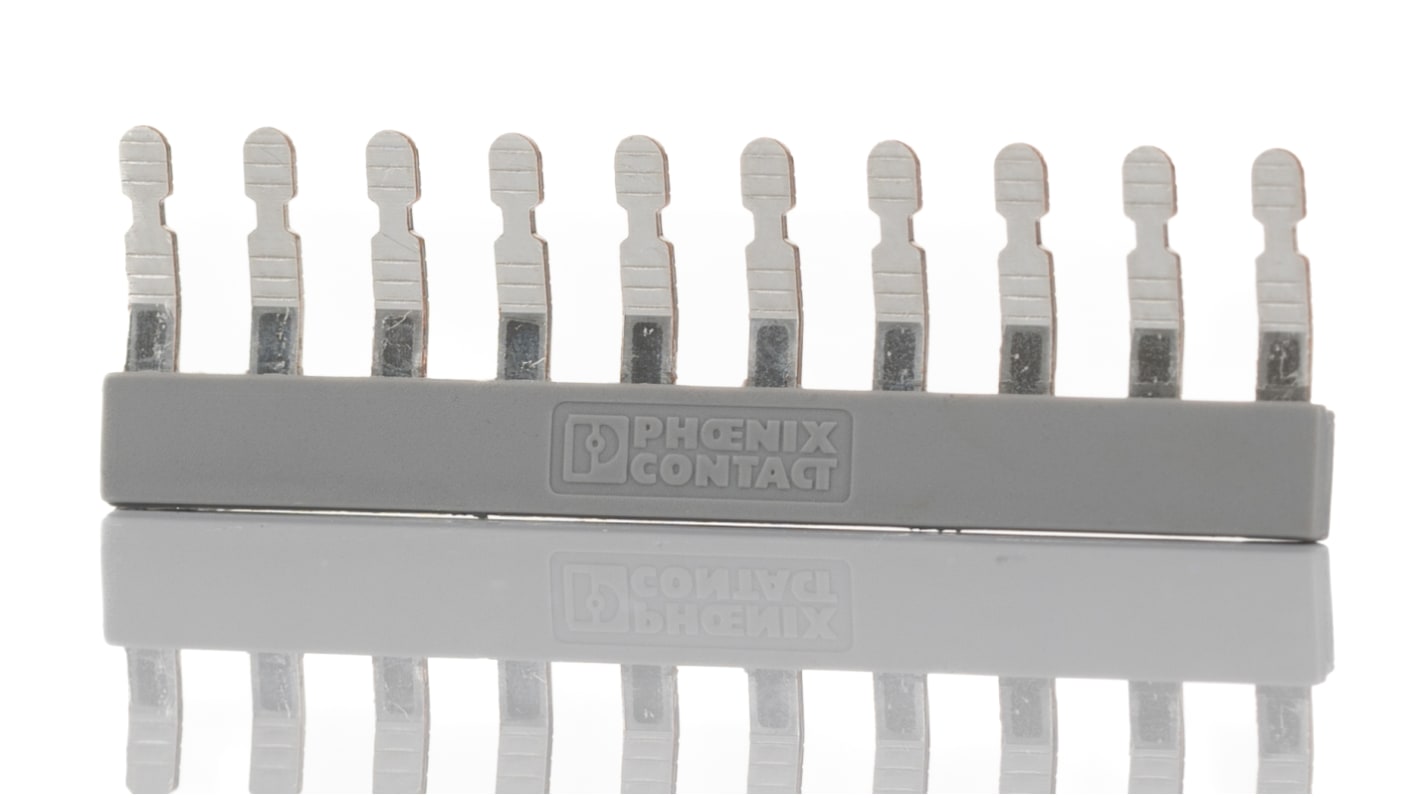 Phoenix Contact EB 10-5 Series Jumper Bar for Use with Modular Terminal Block