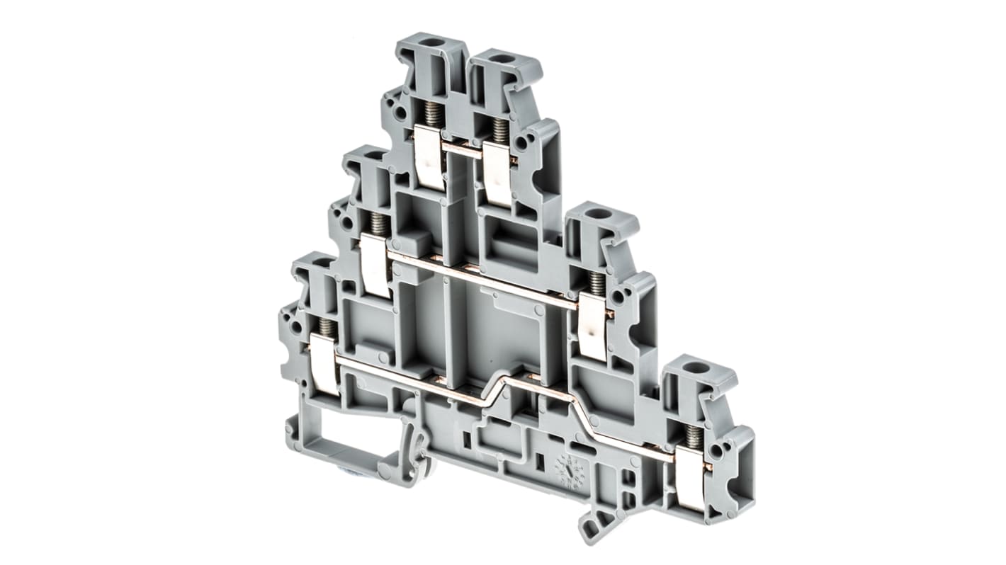 3214259 Phoenix Contact UT 2.53L Series Grey DIN Rail Terminal Block