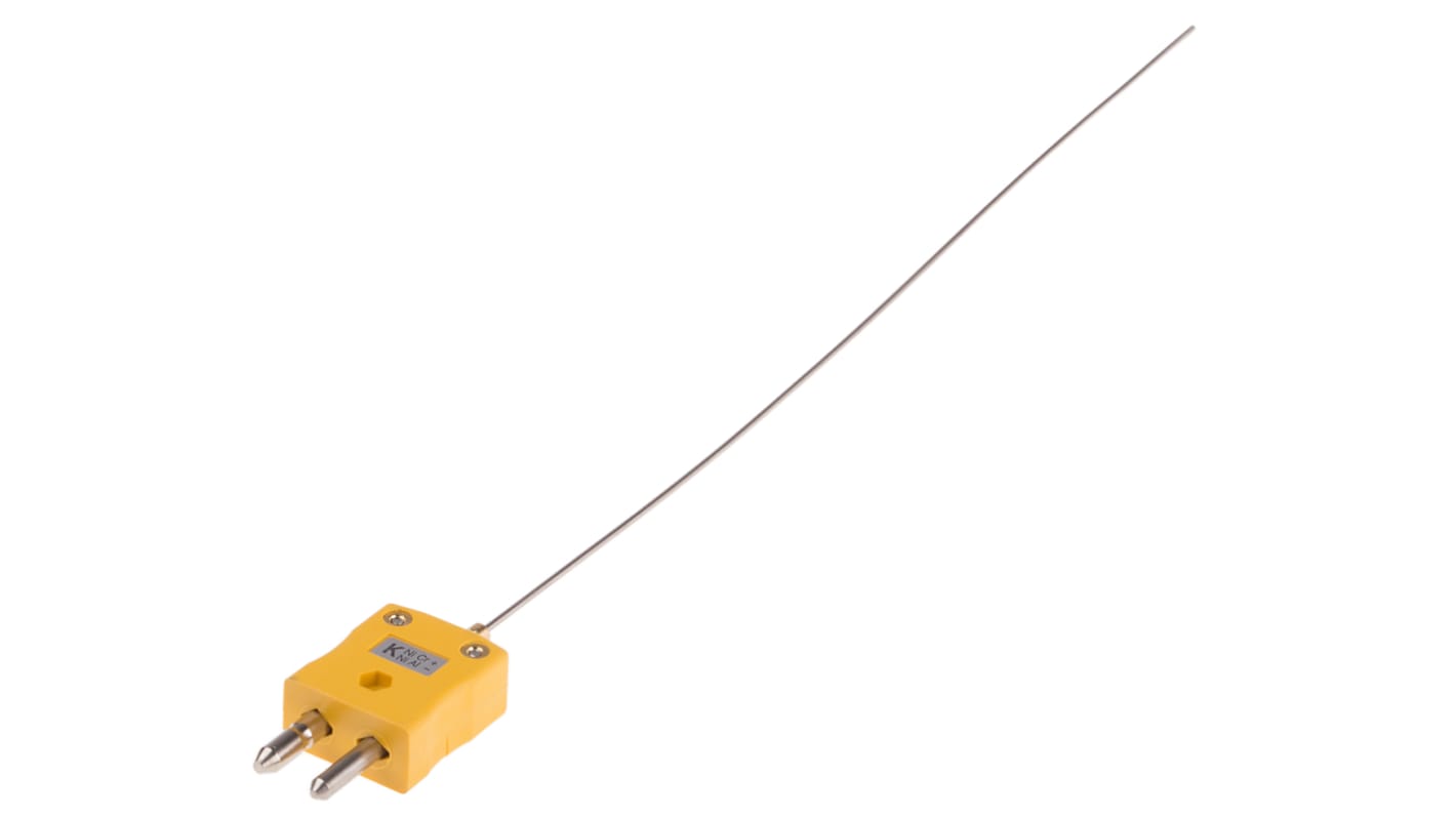 Connettore termocoppia tipo K, Ø sonda 1.5mm, lungh. sonda 250mm