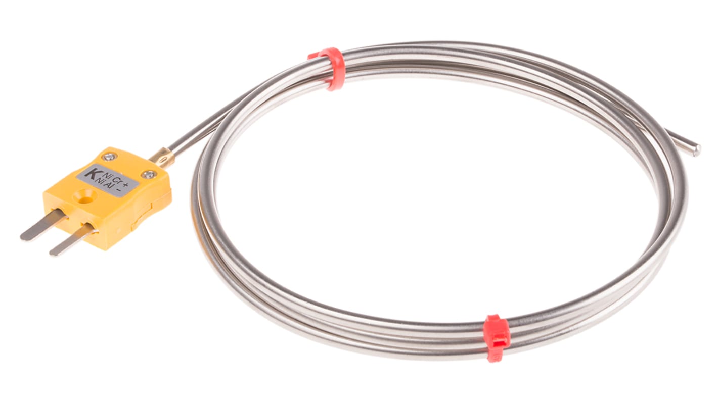 RS PRO Type K Mineral Insulated Thermocouple 3mm Diameter, -40°C → +1100°C