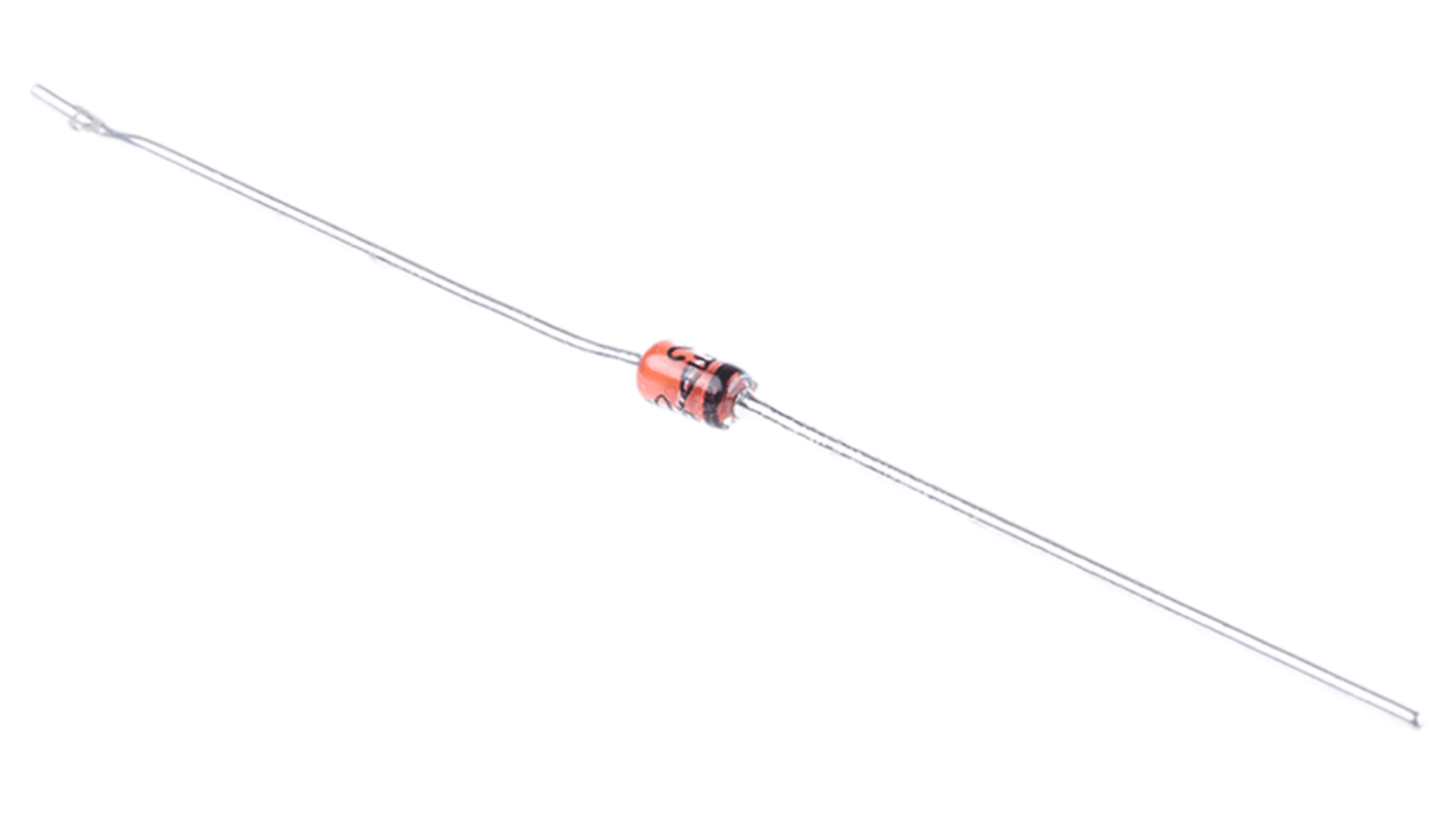 onsemi, 10V Zener Diode 5% 1 W Through Hole 2-Pin DO-41