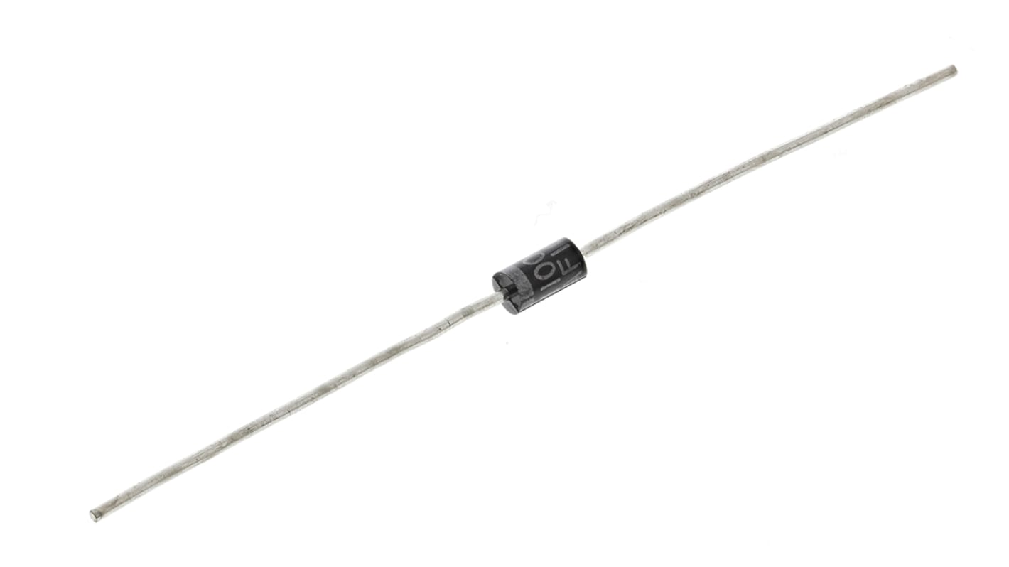 Diodo onsemi, Su foro, 1A, 100V, DO-41