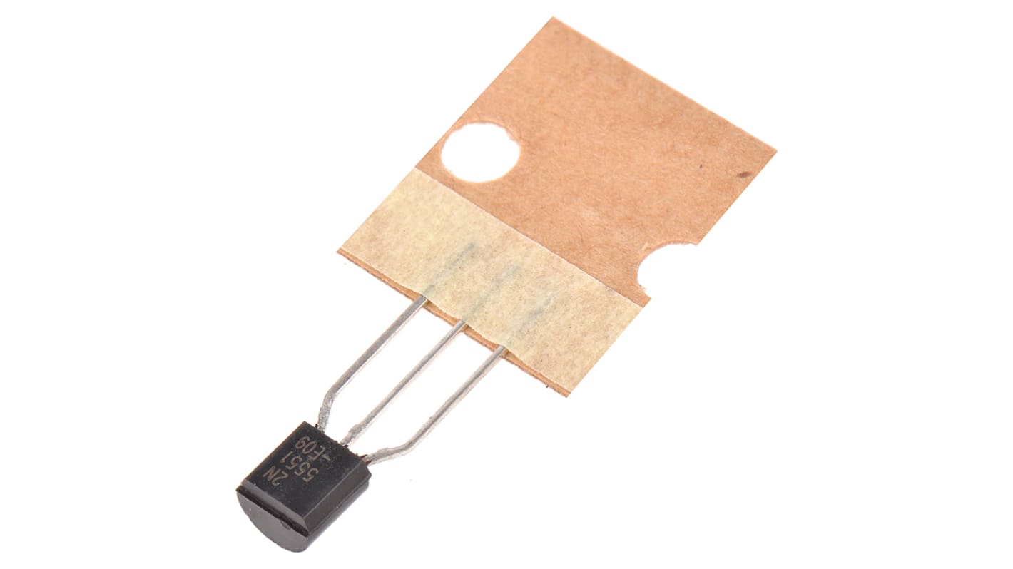 Transistor NPN onsemi, 3 Pin, TO-92, 600 mA, 160 V, , Montaggio su foro