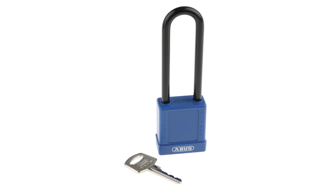 Lucchetto di sicurezza con chiave ABUS per uso interno ed esterno, in , anello da 6.5mm, L. 76mm, col Blu