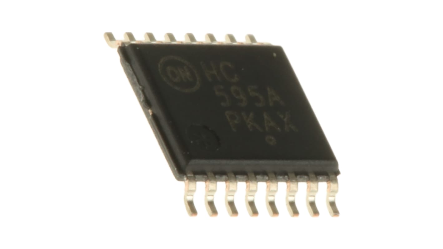 onsemi シフト レジスタ MC74シリーズ 8ステージ シフトレジスター 単方向, 16-Pin TSSOP 1 74