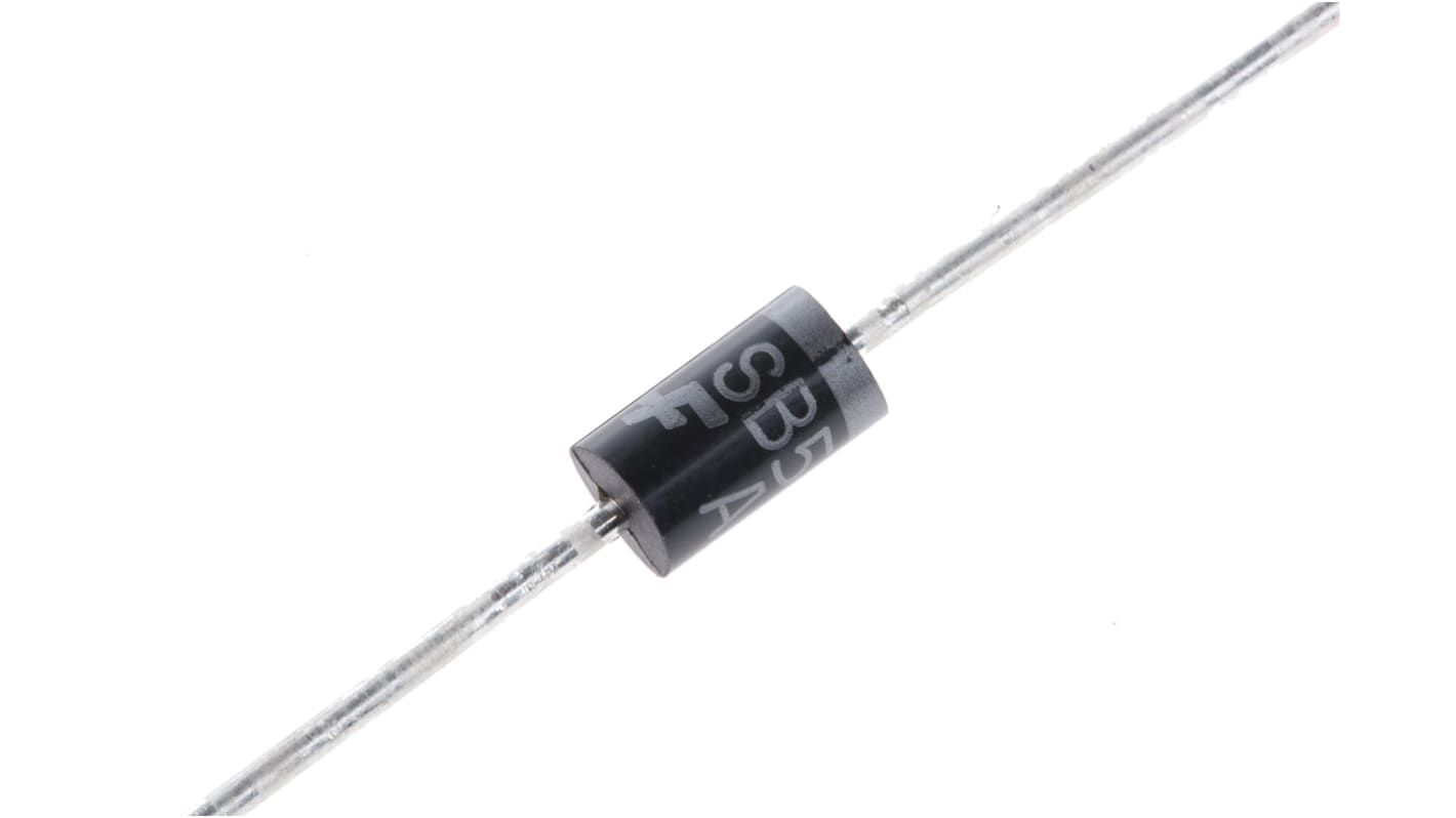 onsemi SB550 Diode, 50V Schottky barriere, 5A, 2-Pin DO-201AD 670mV