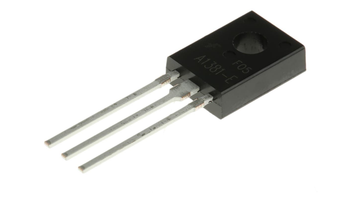 onsemi KSA1381ESTU THT, PNP Transistor –300 V / -100 mA 150 MHz, TO-126 3-Pin