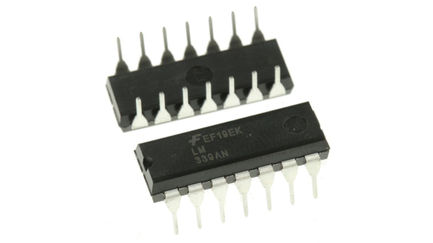 Komparator LM339AN-ON, Open Collector 1.3μs 4-Kanal PDIP 14-Pin 2 → 36 V