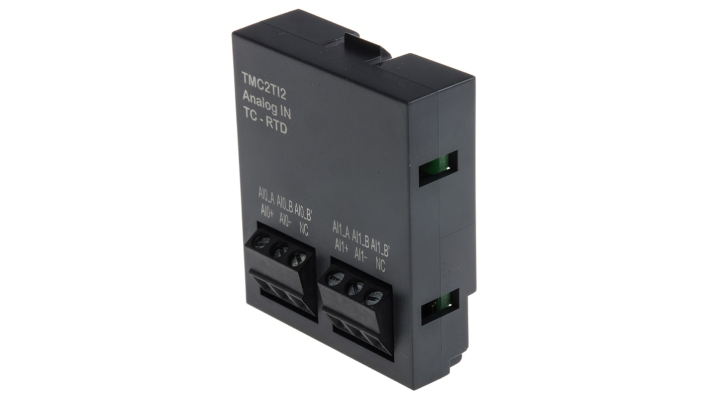 PLC – I/O modul, řada: TM3, pro použití s: Modicon M221, 41 x 35 x 15 mm, typ vstupní: Analogový 2 vstupů, výstup: