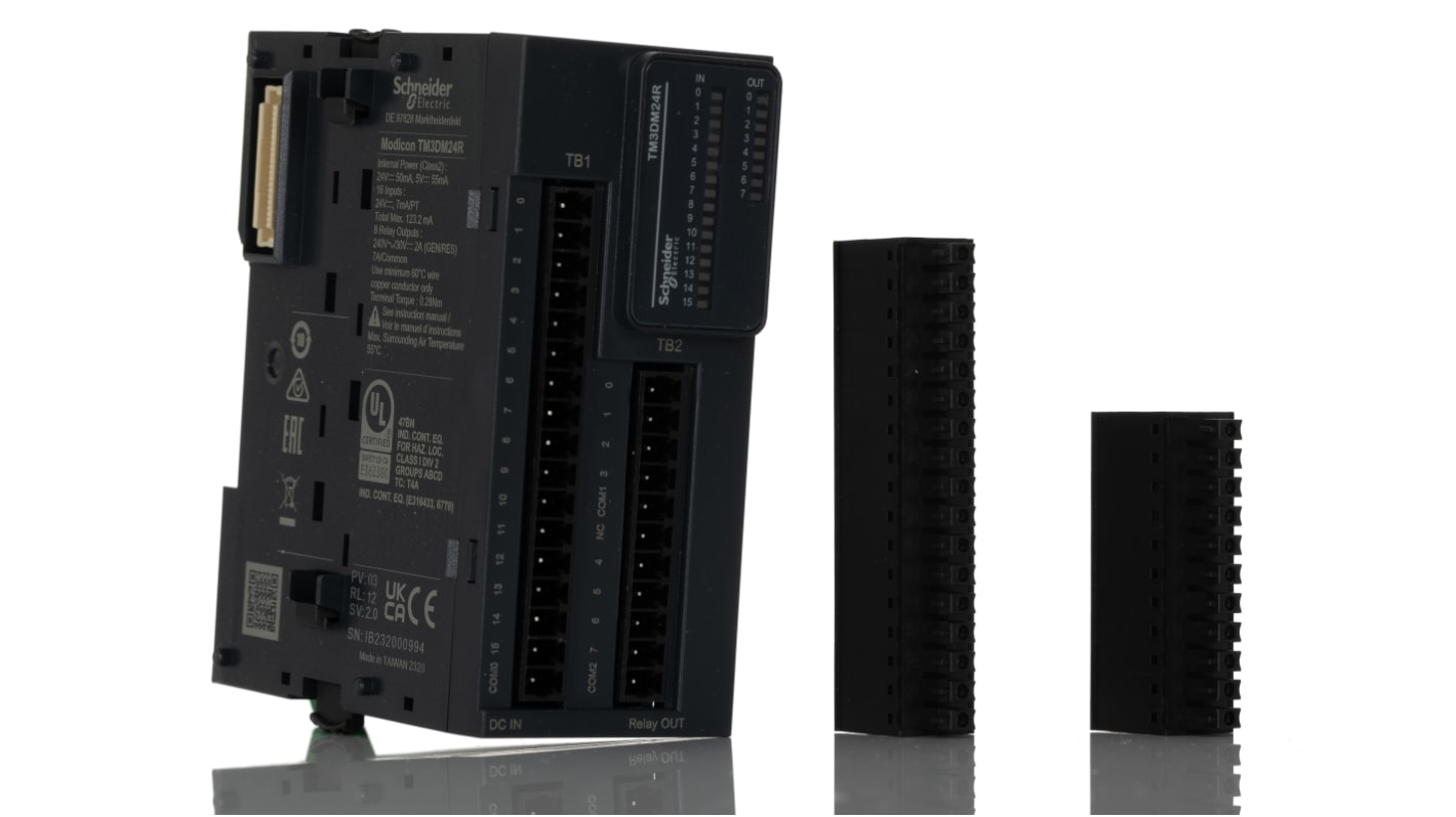 Schneider Electric PLC I/Oモジュール TM3DM24R PLC I/Oモジュール Modicon M221 ...