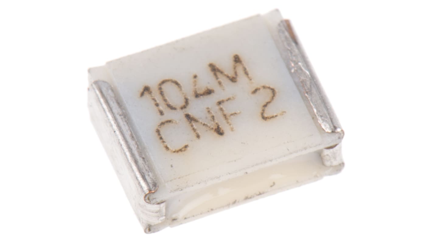 Condensador de película KEMET, 100nF, ±20%, 40 V ac, 63 V dc, Montaje en Superficie