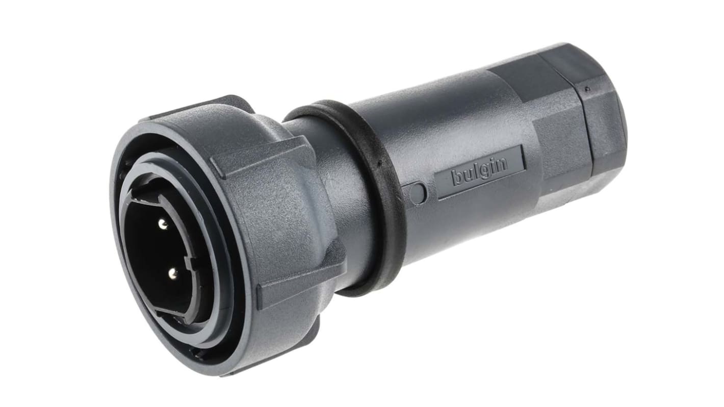 Bulgin Circular Connector, 3 Contacts, Cable Mount, Plug, Male, IP66, IP68, IP69K, Buccaneer 7000 Series