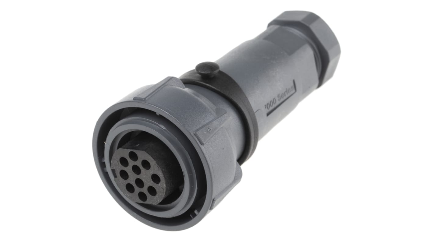 Bulgin Circular Connector, 10 Contacts, Cable Mount, Socket, Female, IP66, IP68, IP69K, Buccaneer 7000 Series