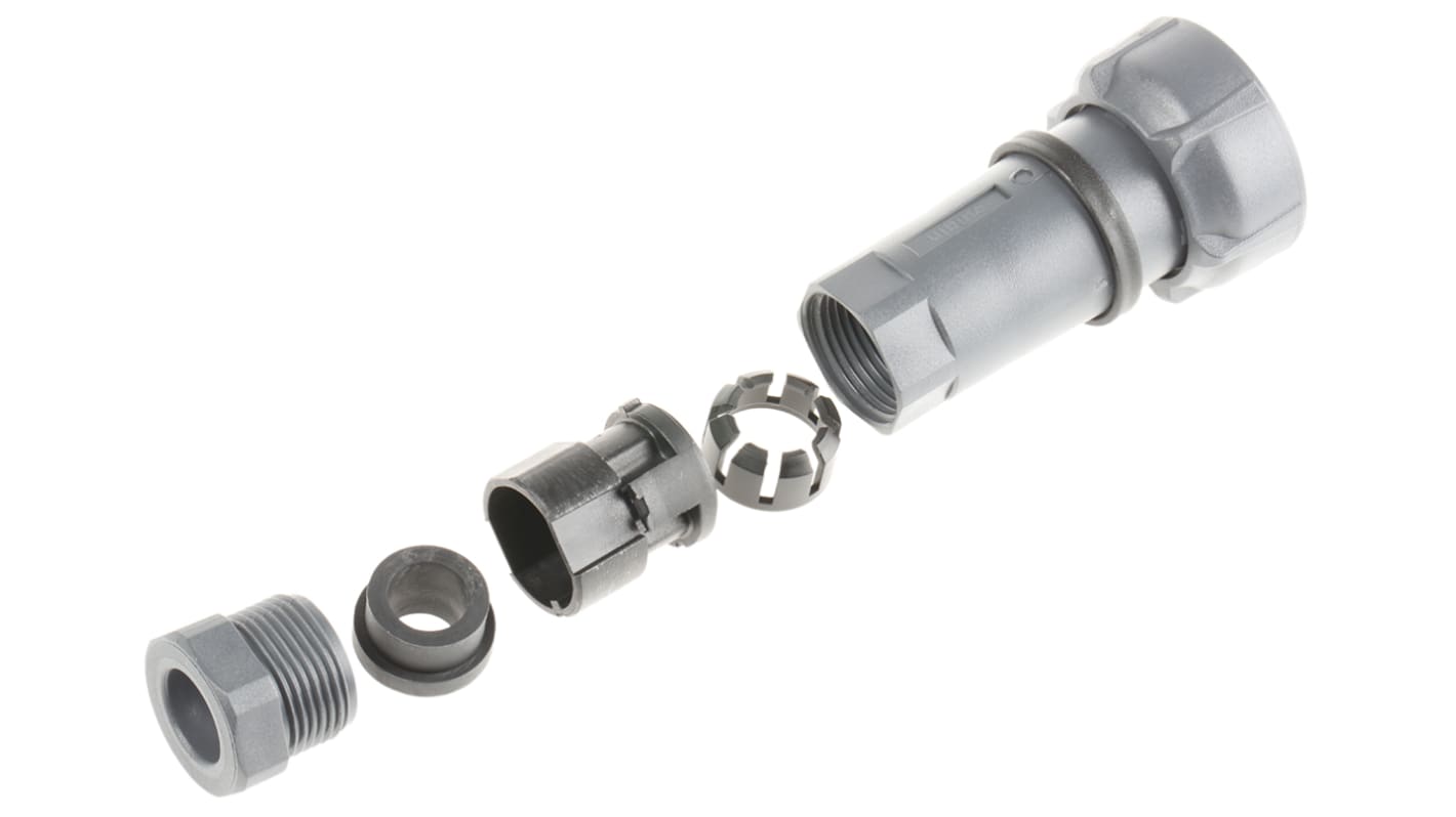 Bulgin Circular Connector, 10 Contacts, Cable Mount, Plug, Male, IP66, IP68, IP69K, Buccaneer 7000 Series