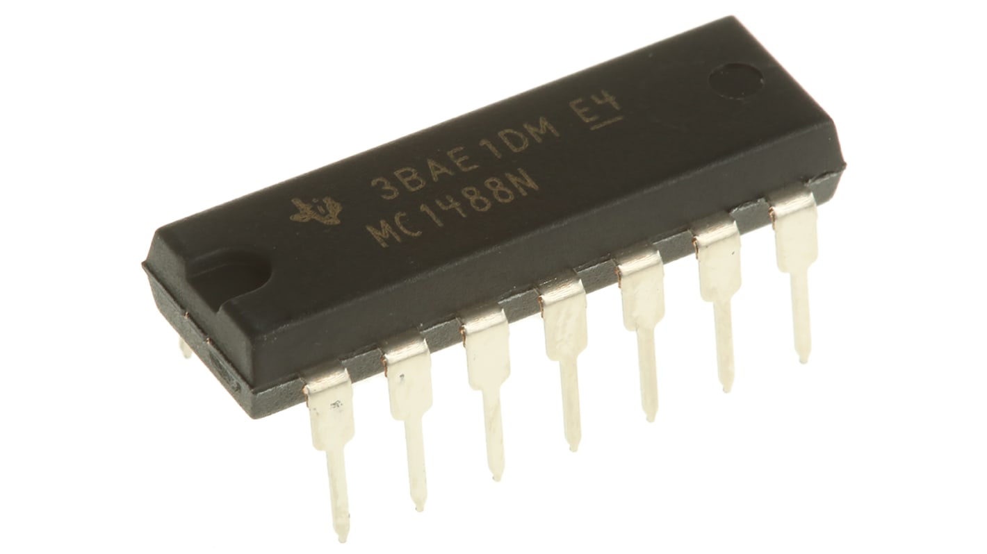 Texas Instruments ライントランスミッタスルーホール, 14-Pin, MC1488N