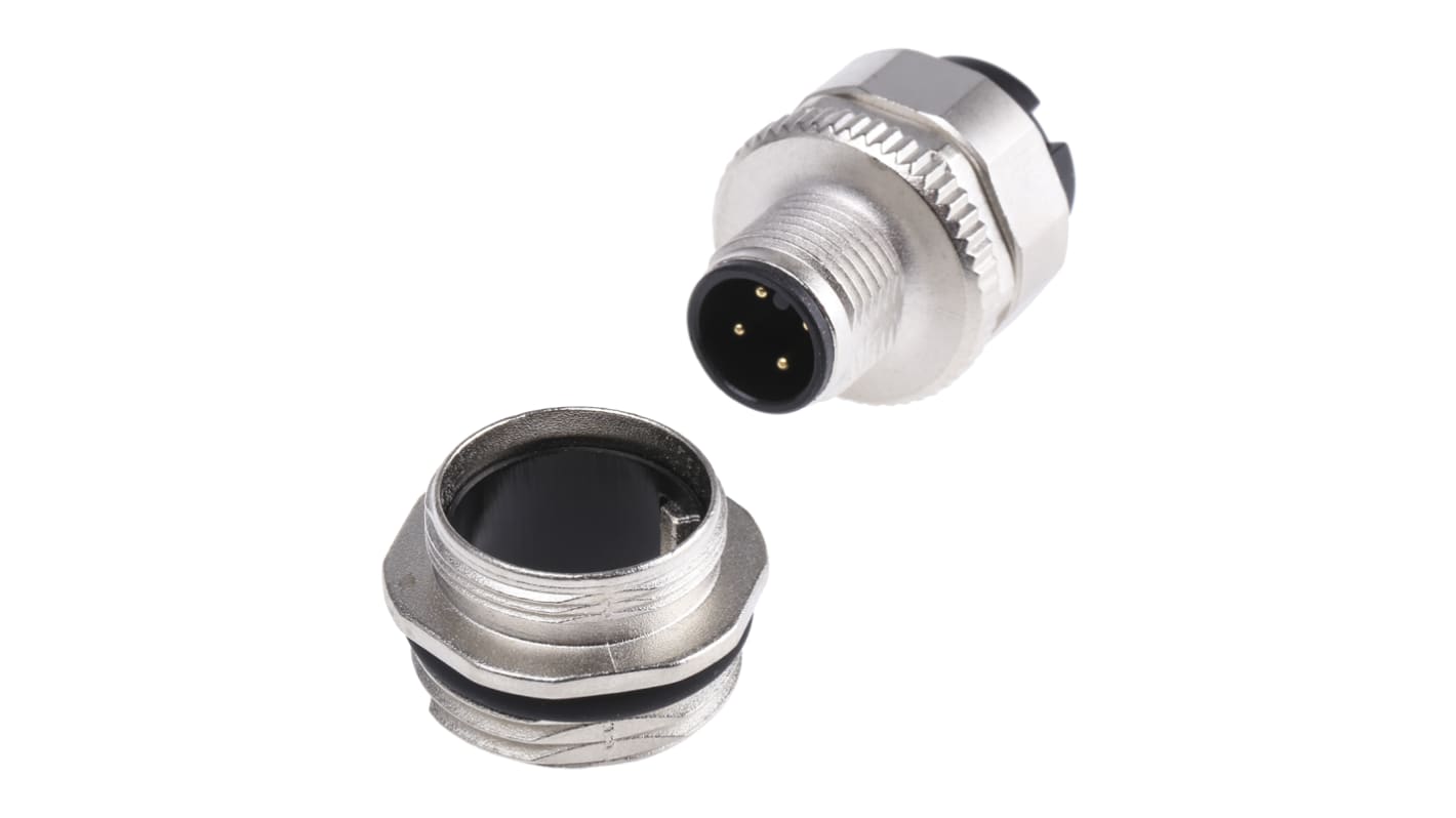 Binder Circular Connector, 4 Contacts, Cable Mount, M12 Connector, Socket, Female, IP67, 713 Series