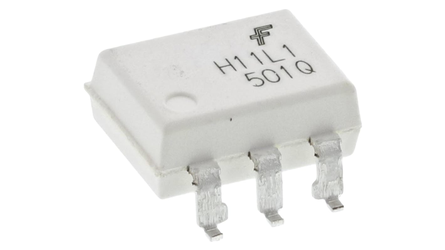 onsemi, H11L1SM DC Input Logic Gate Output Optocoupler, Surface Mount, 6-Pin MDIP