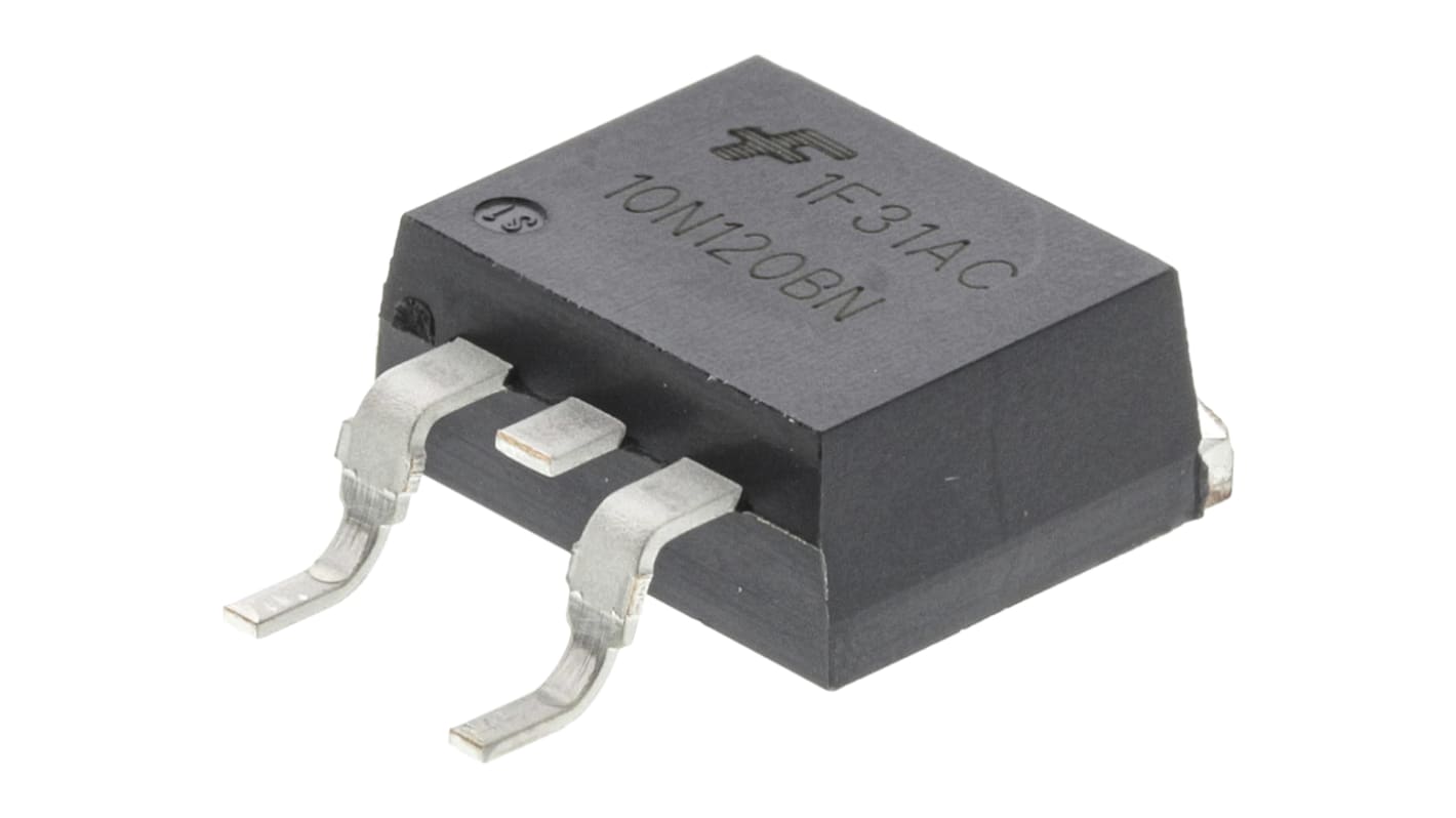 HGT1S10N120BNST | onsemi Nチャンネル IGBT 1200 V 80 A, 3-Pin D2PAK (TO-263 ...