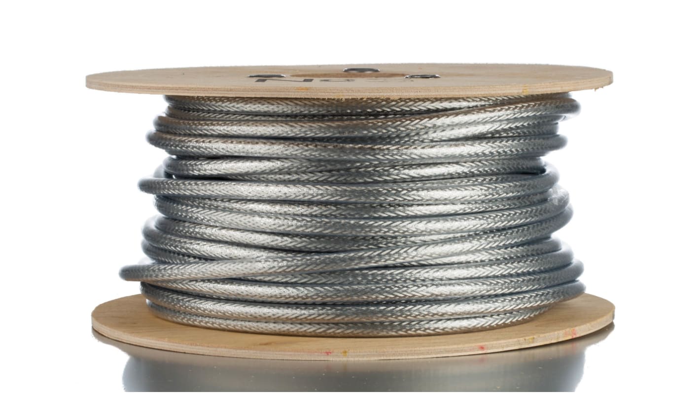 Lapp ÖLFLEX SERVO 2YSLCY CY Steuerkabel, 4-adrig x 6 mm² Transparent / 44 A, 50m, 9 AWG, Aluminiumfolie, Kupfergeflecht