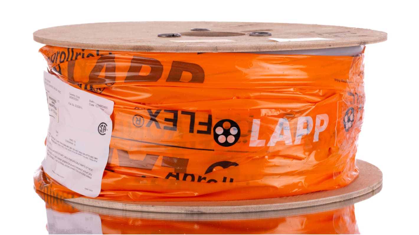 281818 Lapp ÖLFLEX CONTROL TM Control Cable, 18 Cores, 1 mm², CY