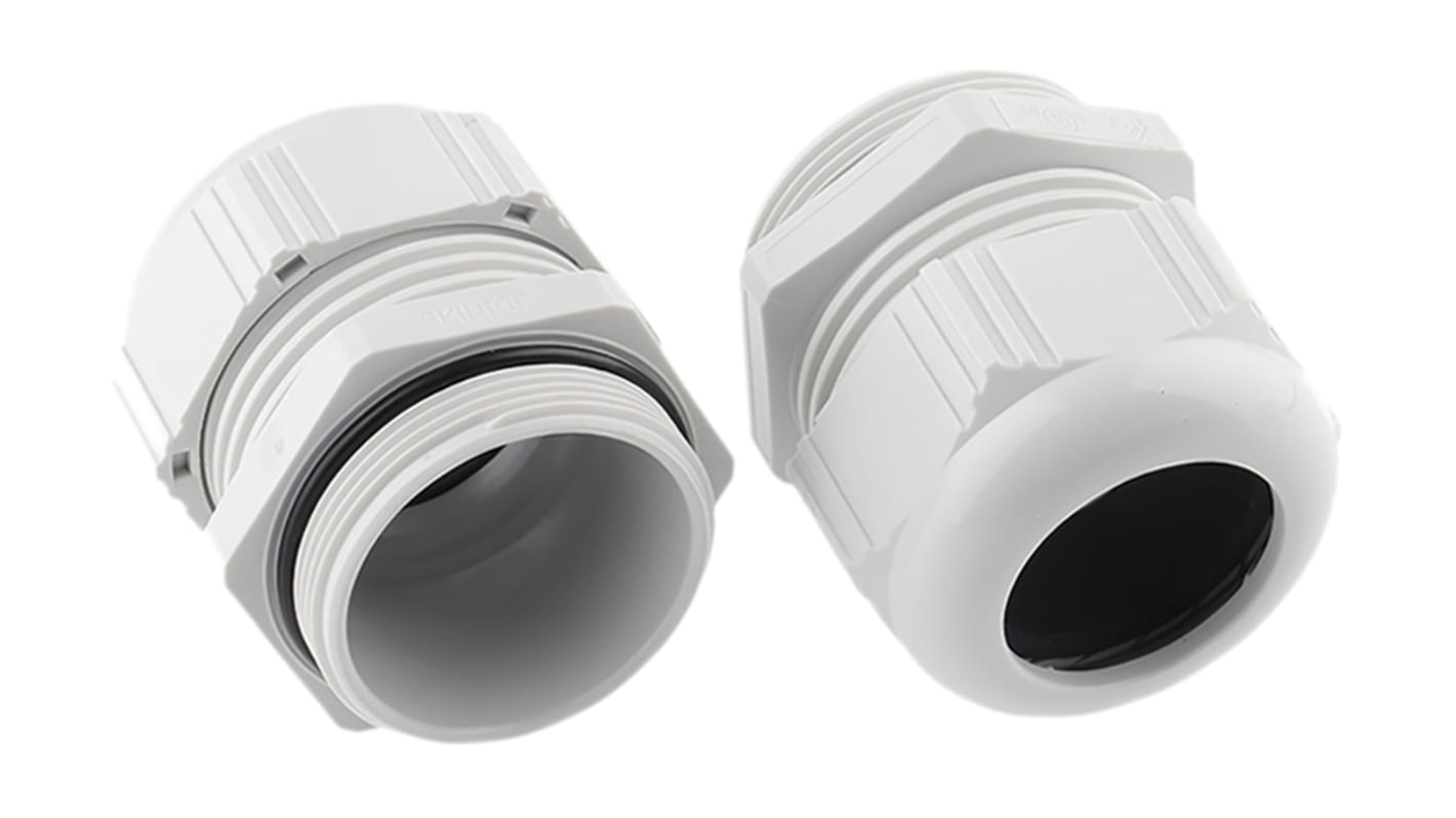 Lapp SKINTOP Series Grey Polyamide Cable Gland, M40 Thread, 16mm Min, 28mm Max, IP68, IP69