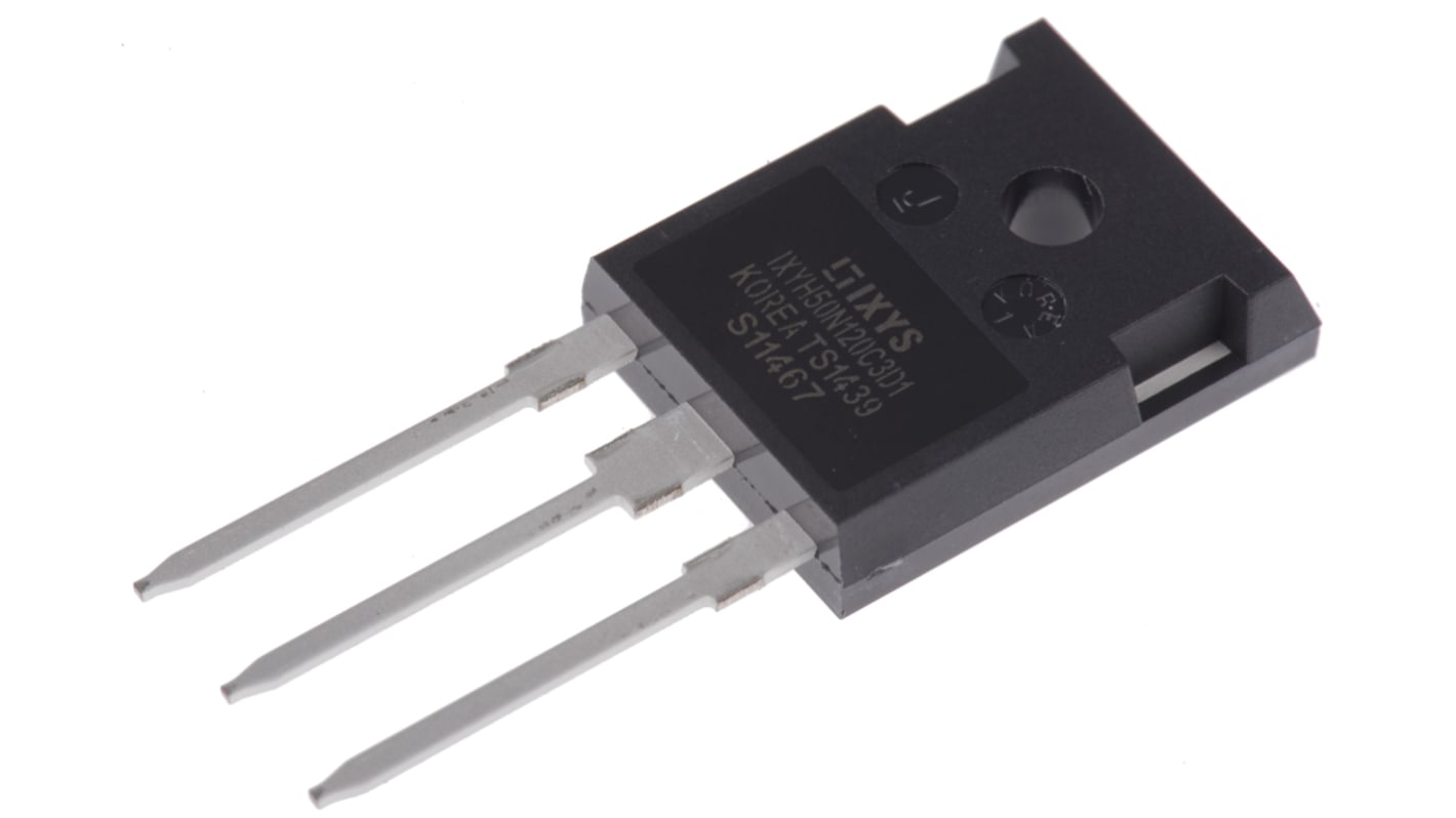 IGBT, IXYH50N120C3D1, N-Canal, 90 A, 1.200 V, TO-247, 3-Pines, 50kHz Simple