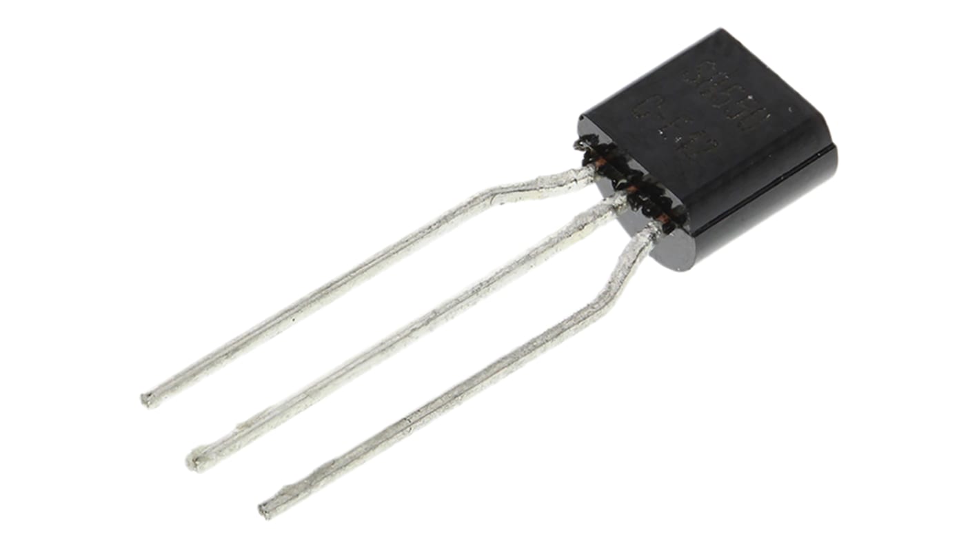 onsemi SS8550C-ML PNP Transistor, -1.5 A, -25 V, 3-Pin TO-92