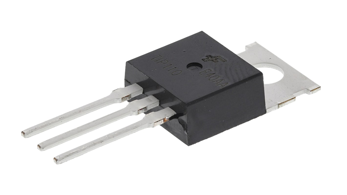 onsemi TIP110 Dual NPN Darlington Transistor, 4 A 60 V HFE:500, 3-Pin TO-220