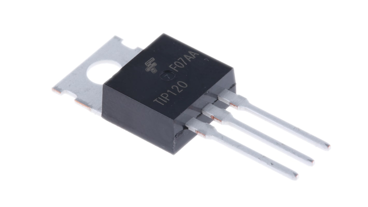 onsemi TIP120TU Dual NPN Darlington Transistor, 8 A 60 V HFE1000, 3