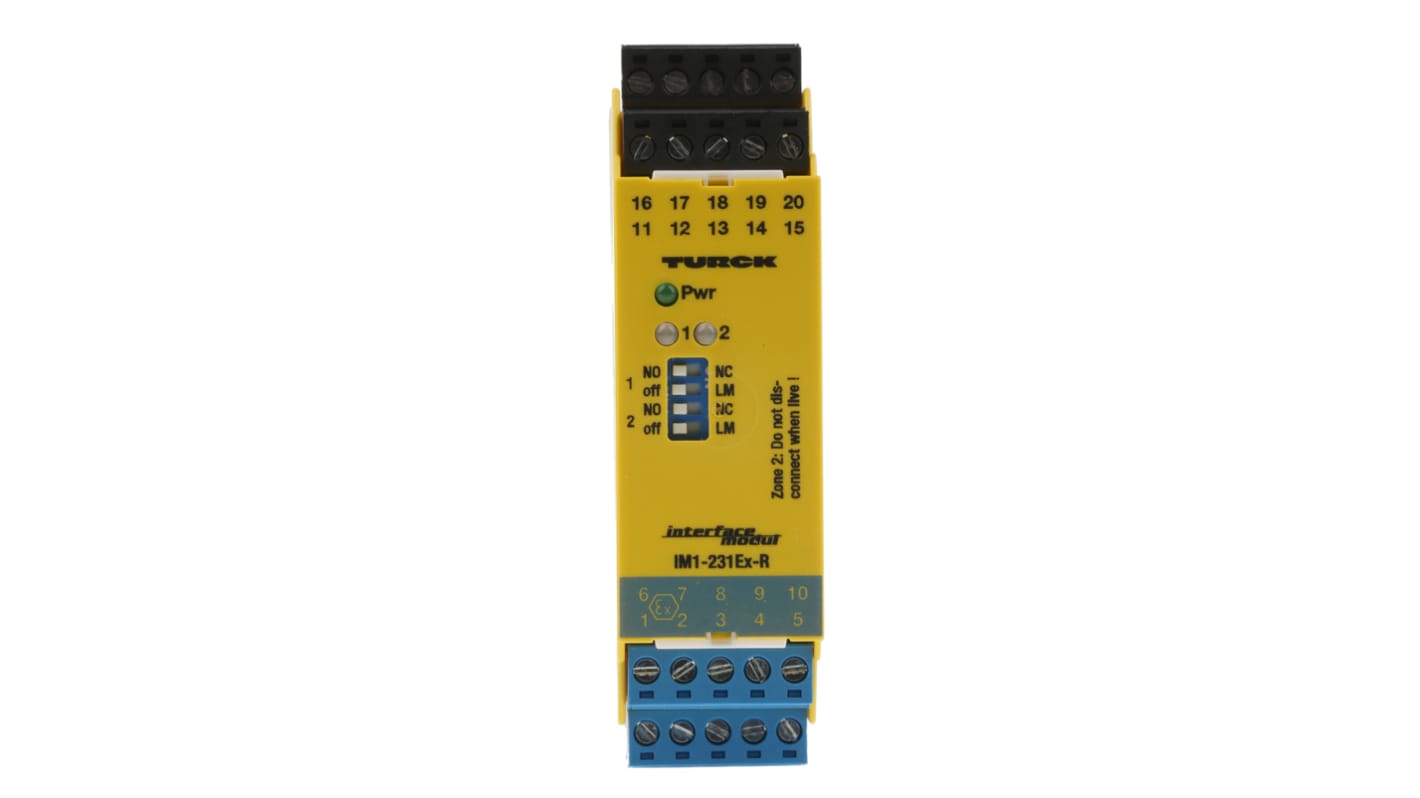 IM1231EXR Turck 2 Channel Galvanic Barrier, Isolating Amplifier