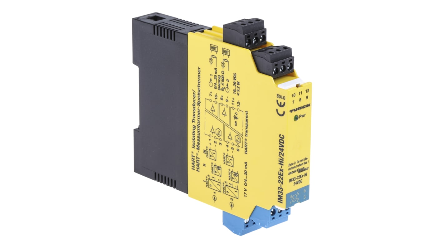 Turck Trennbarriere 2-kanalig Strom Strom 24V dc ATEX, IECEx 250V HART HART-Isoliermessumformer