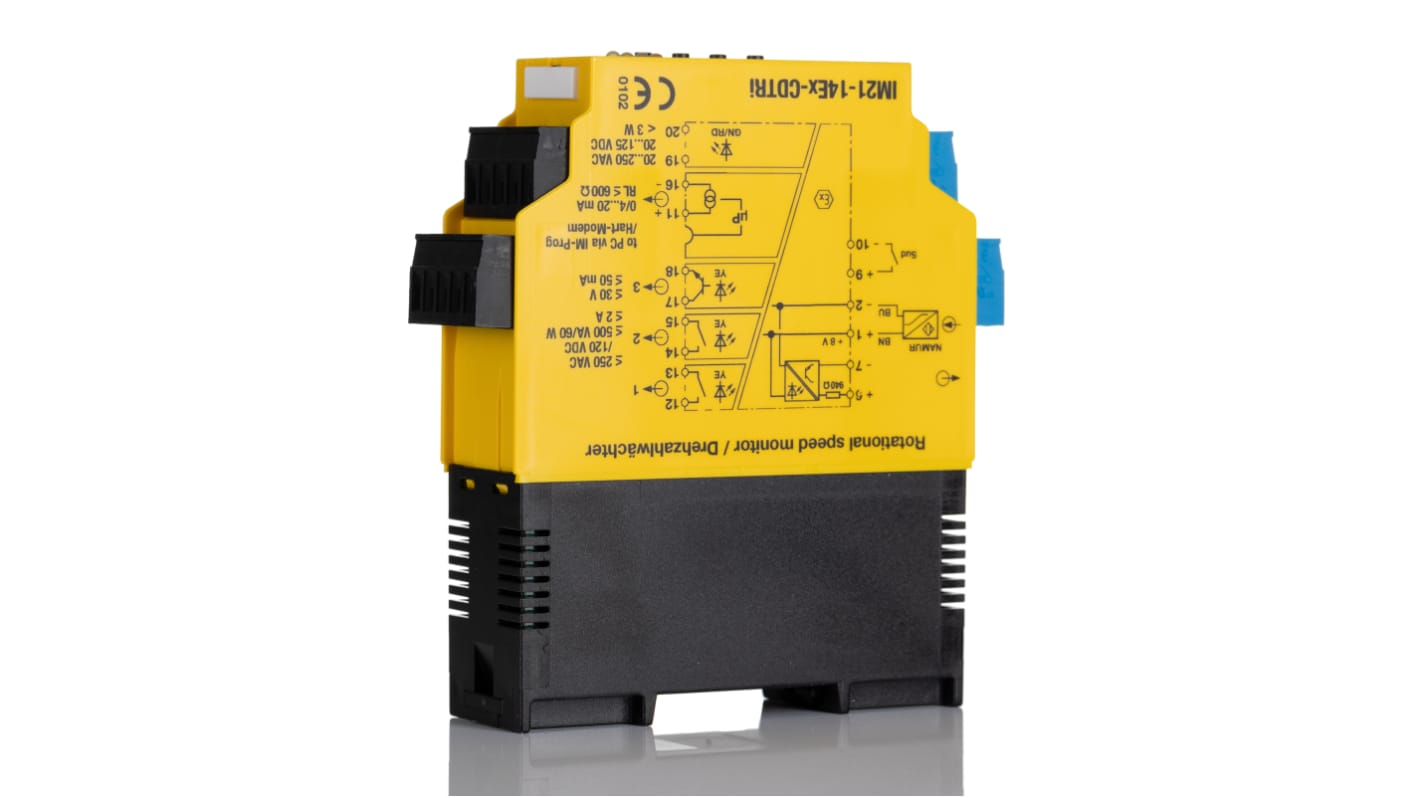 Aislador galvánico Turck de 1 canal, 20 → 125V dc, interfaz HART, entrada Frecuencia, salida Corriente, certif.