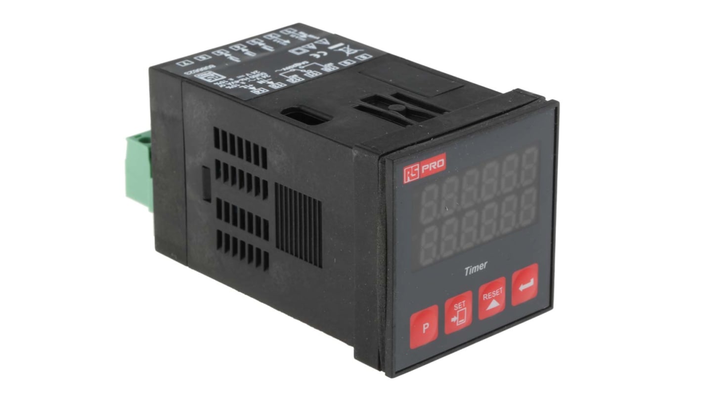 Timer Relay RS PRO, 1 poli, SPDT, A pannello