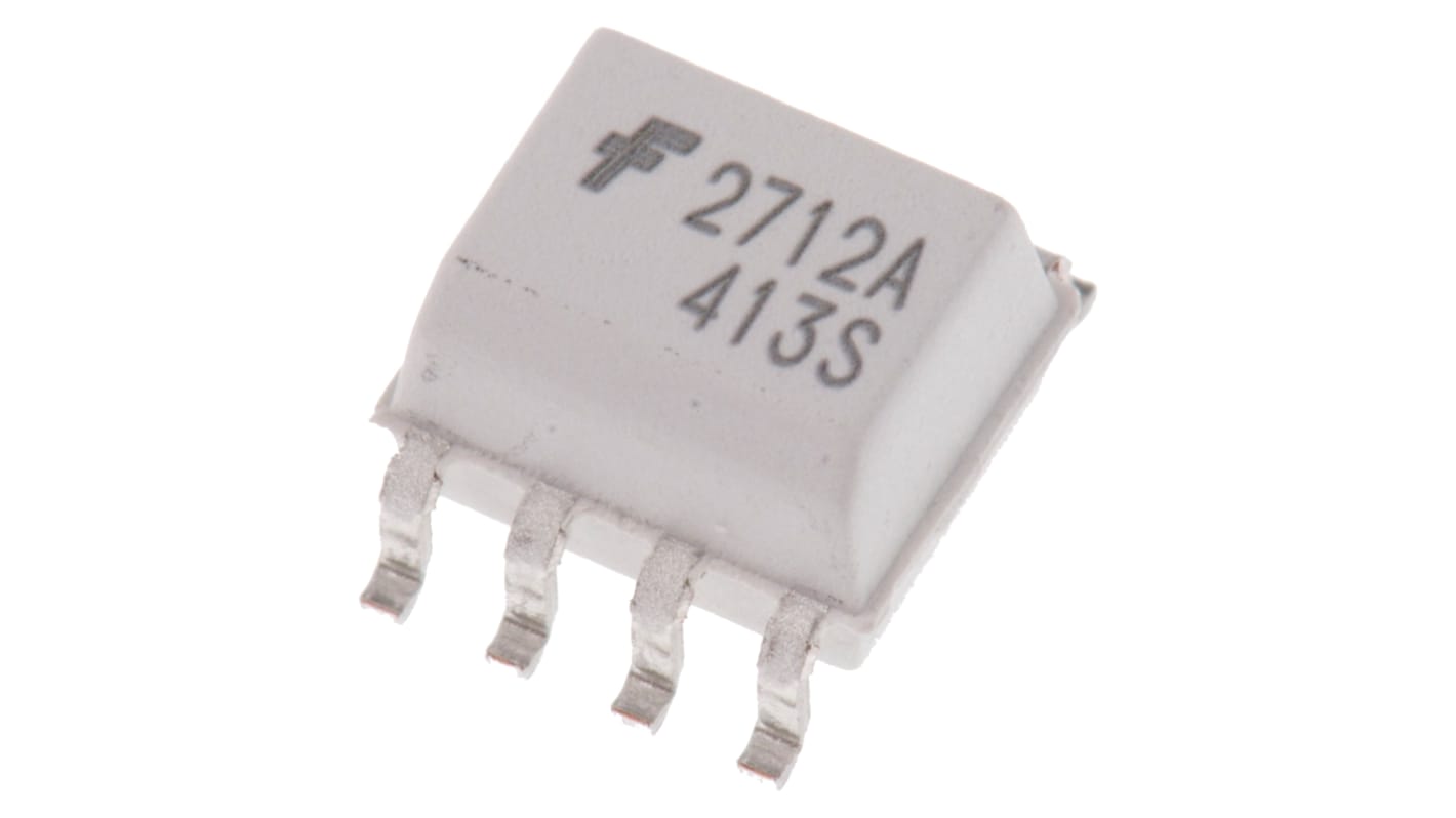 onsemi, FOD2712A DC Input Transistor Output Optocoupler, Surface Mount, 8-Pin SOIC